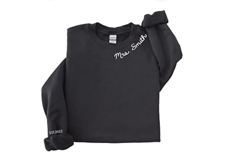 Mrs Sweatshirt - Custom Mrs Sweatshirt - New Mrs - Honeymoon Pajamas - Wedding Gift - Future Mrs. Gift