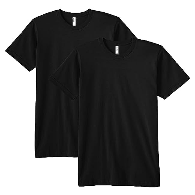 American Apparel Unisex Fine Jersey T-Shirt,Style G2001,Multipack
