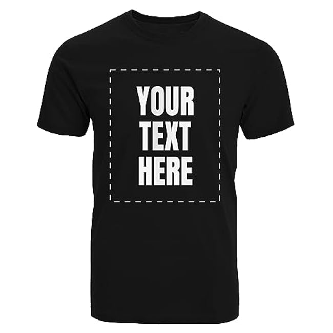 GotPrint Custom Shirt for Men, Women, Add Your Own Text Personalized T Shirts, Customizable Shirt Front/Back Soft Graphic Tee