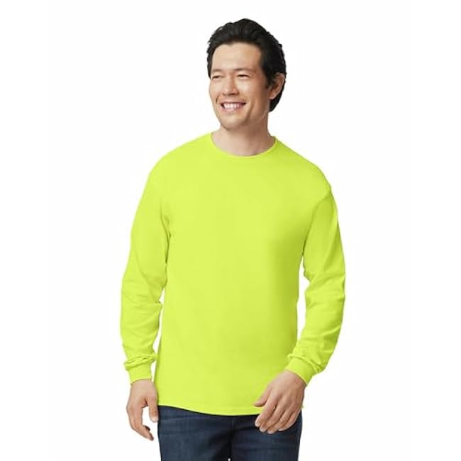 Gildan Unisex Adult Ultra Cotton Long Sleeve T-Shirt, Style G2400, Multipack