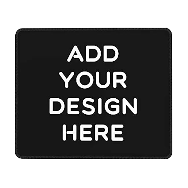 OHORTEB Custom Mouse Pad with Photo, Personalized Image Text Laptop Desk Mat, Customized Non-Slip Waterproof Desk Writing Pad for Office Home (Custom, 7.9in x 9.5in)