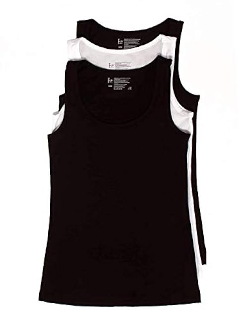 Felina Stretch Layering Womens Tank Top - Seamless Cotton Tank Top for Women, Workout Top (3-Pack)