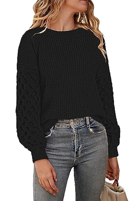 Womens Sweaters Fall Fashion Sweatshirt for Women Tops Crewneck Long Sleeve Shirts Casual Tunic Trendy
