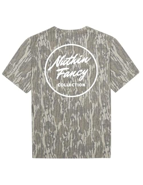 Nuthin Fancy CO Graphic Logo Tee, Classic T-Shirt with Bold Back Logo Design