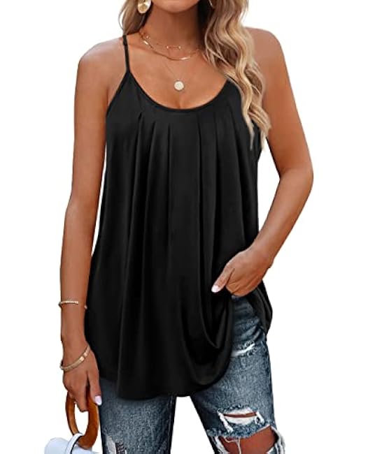 Geifa Summer Tank Tops for Women Vacation Outfits 2024 Fashion Trendy Clothes