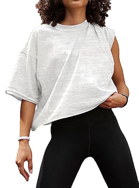 Women's Summer Short Sleeve Crop Tops Casual Basic Cotton Athletic Yoga Running T-Shirts