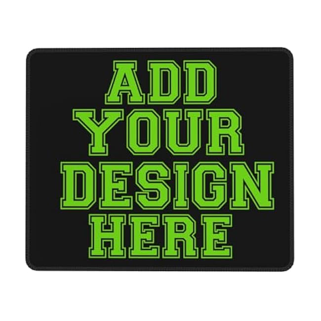 Custom Mouse Pad, Art Design, Picture, Text, Micro Logo, Cute and Stylish, Suitable for Office Games, Personalized Mouse Pad (7x8.6in)